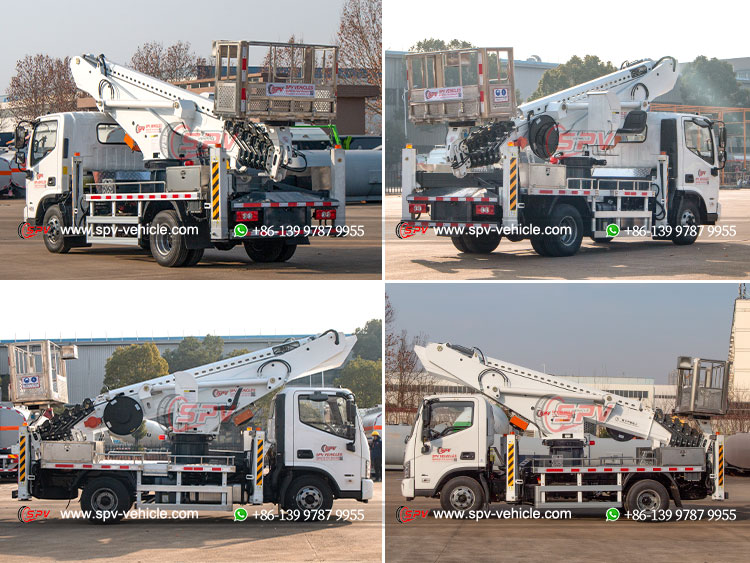 30M Telescopic Aerial Lift Truck  FOTON - Different Sides